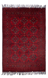 Alfombra afgana - Bukhara - 293 x 194 cm - rojo