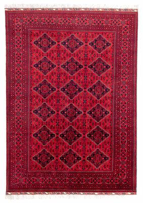Alfombra afgana - 298 x 198 cm - rojo