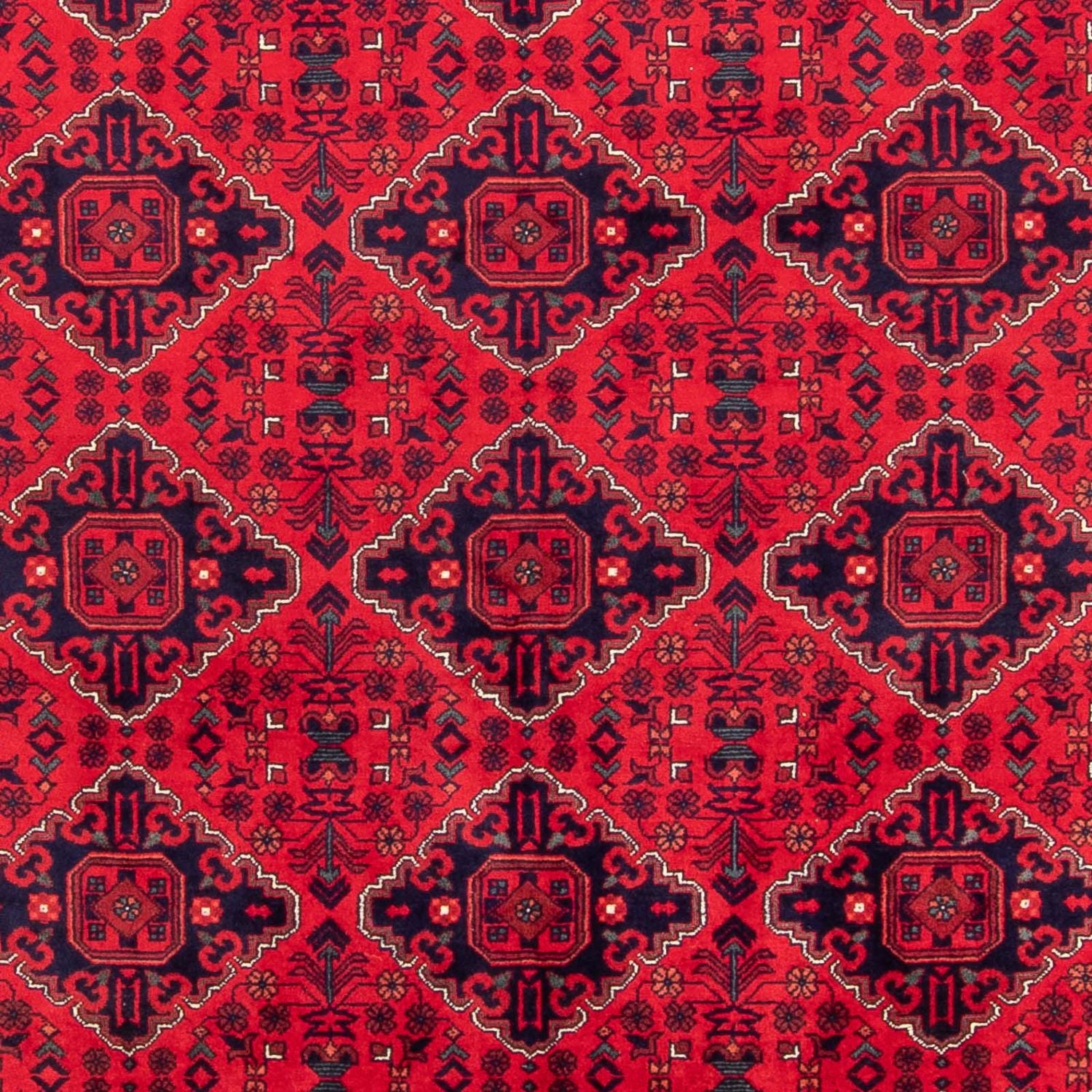 Alfombra afgana - 293 x 196 cm - rojo