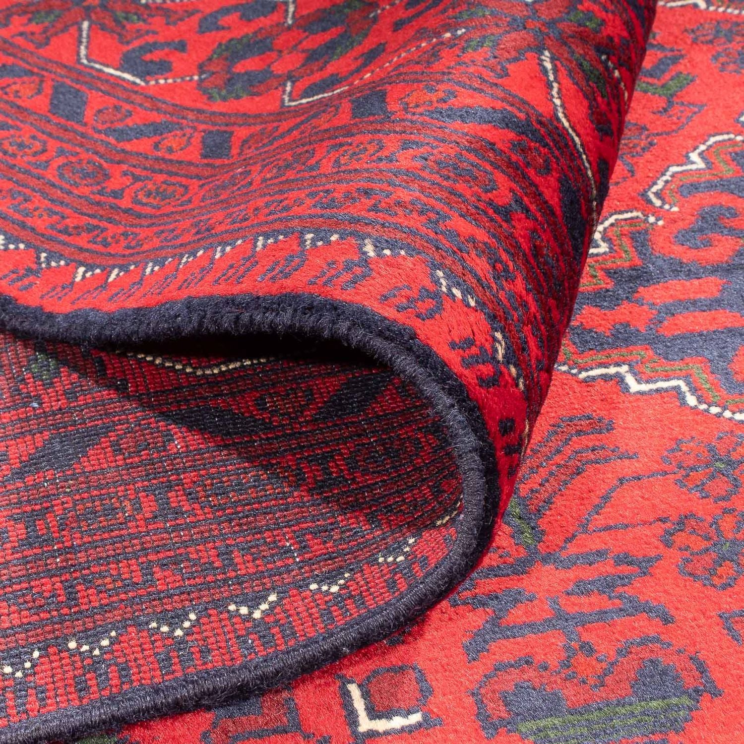 Alfombra afgana - 293 x 196 cm - rojo
