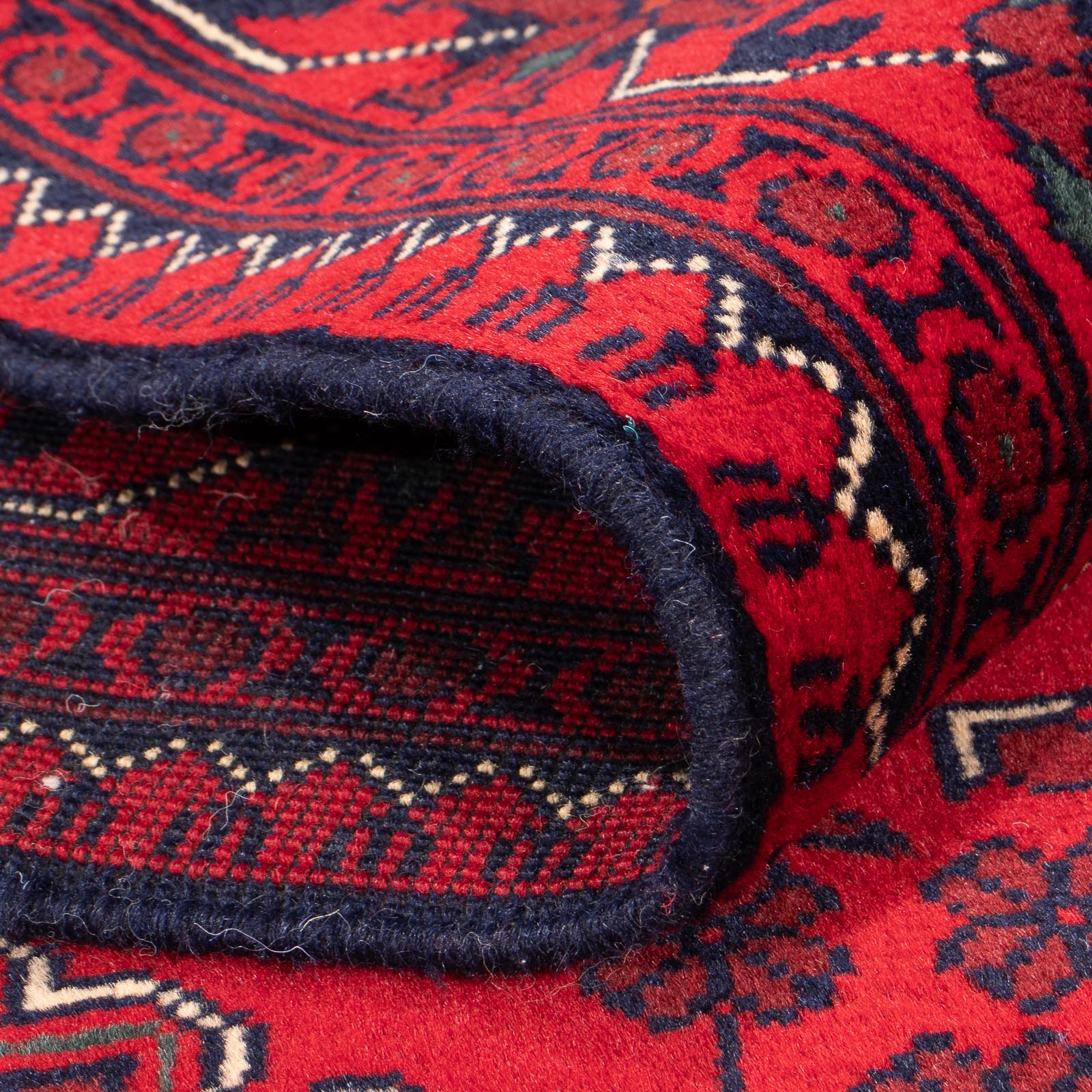 Alfombra de pasillo Alfombra afgana - 292 x 90 cm - rojo