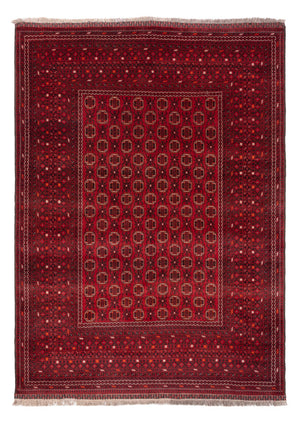 Alfombra afgana - Bukhara - 274 x 198 cm - rojo