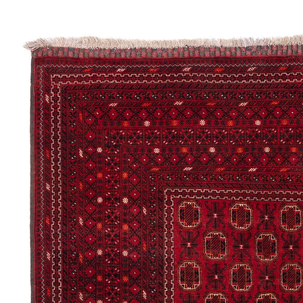 Alfombra afgana - Bukhara - 274 x 198 cm - rojo