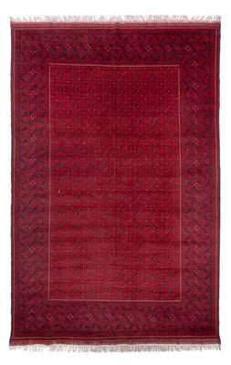 Alfombra afgana - 296 x 193 cm - rojo