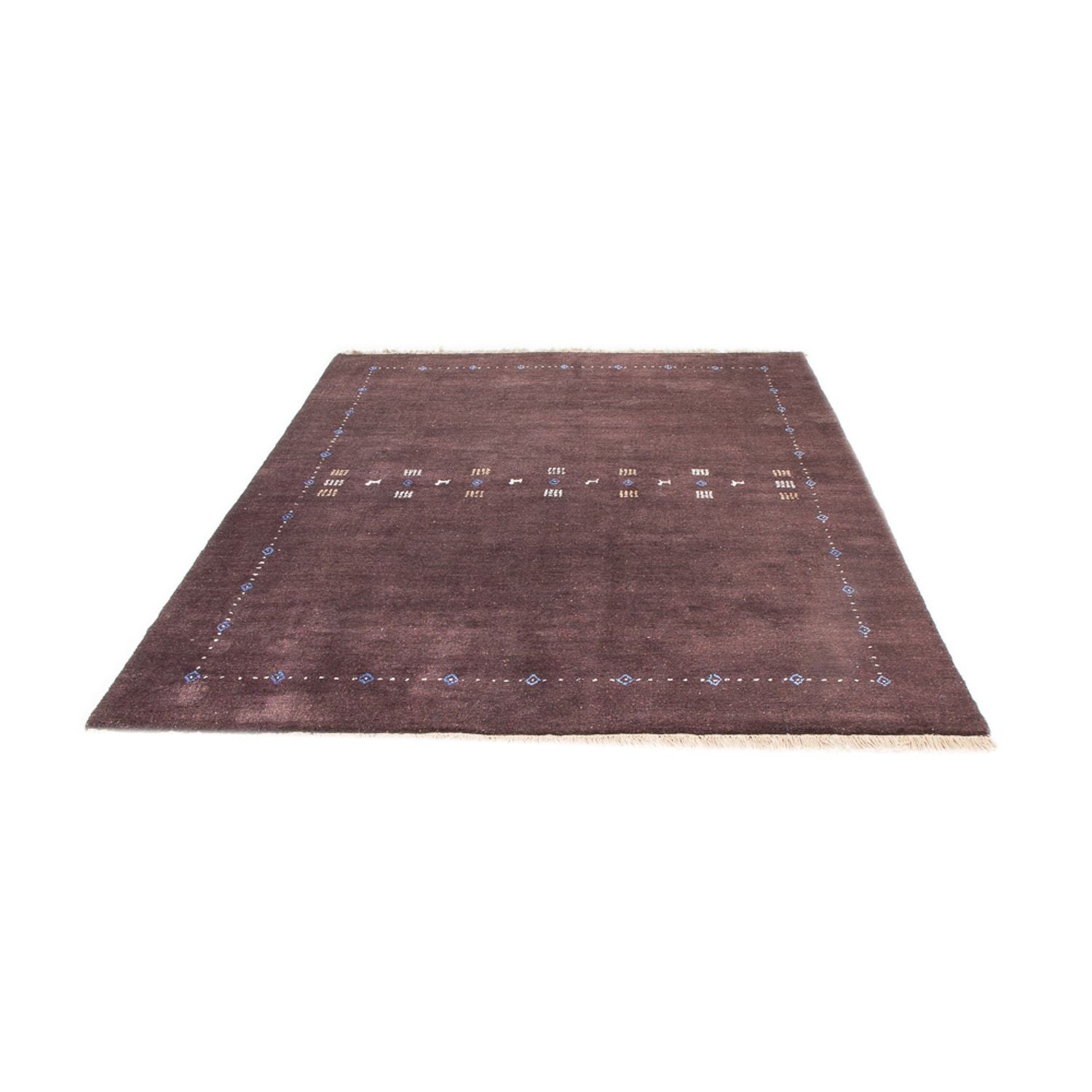 Alfombra Gabbeh - Loribaft Persa - 230 x 160 cm - beige oscuro