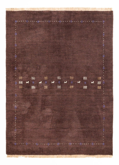 Alfombra Loribaft 200x300cm - Alfombra persa de lana - chocolate