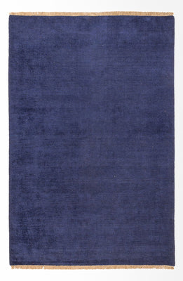 Alfombra Gabbeh - Loribaft Persa - 300 x 200 cm - azul oscuro