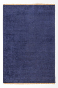 Alfombra Gabbeh - Loribaft Persa - 300 x 200 cm - azul oscuro