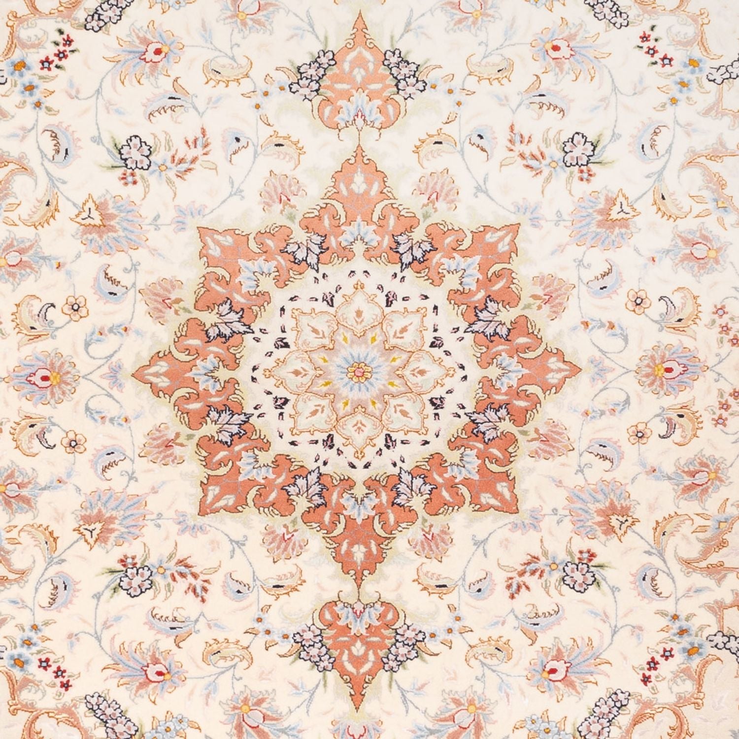 Alfombra Persa - Tabriz - Real - 210 x 150 cm - beige