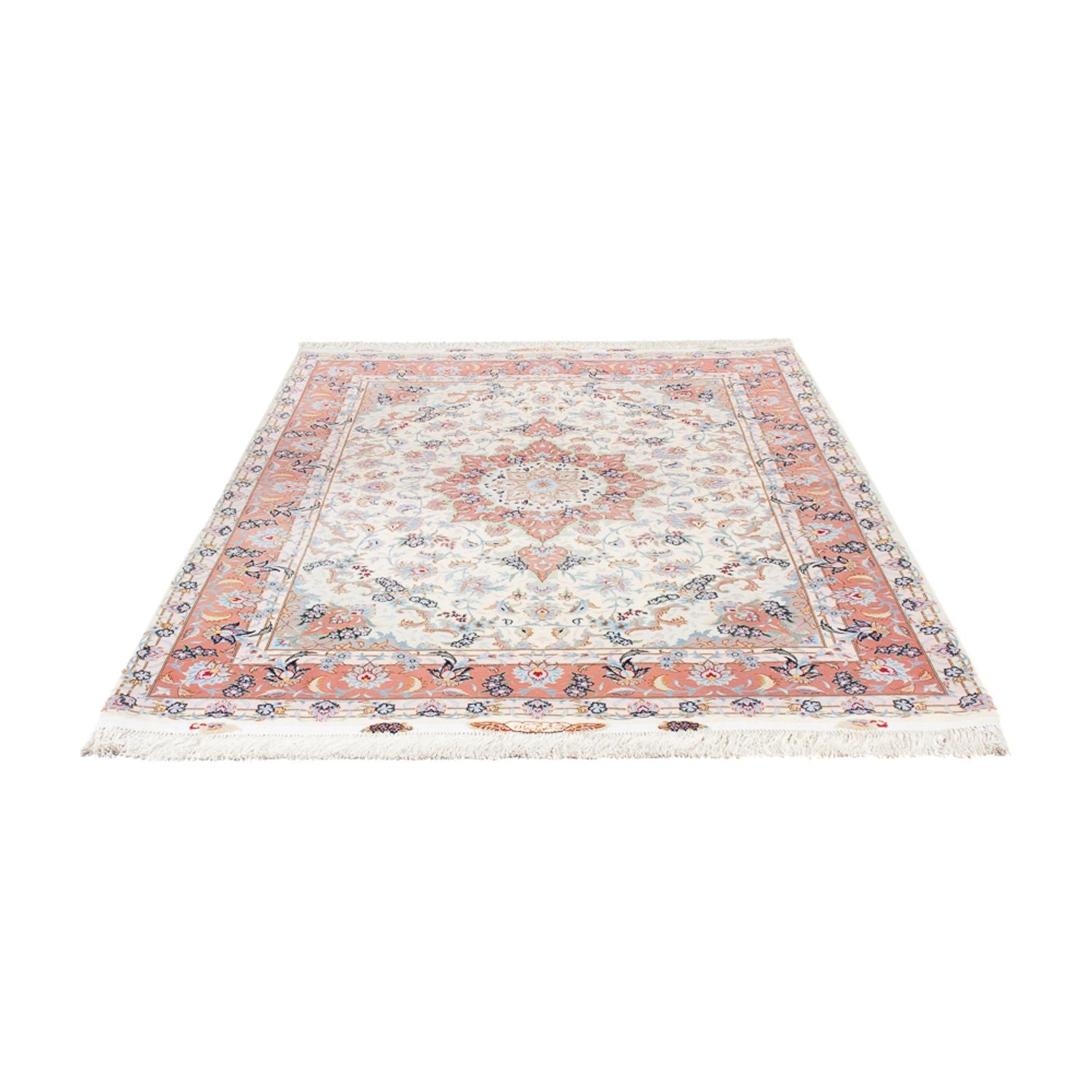 Alfombra Persa - Tabriz - Real - 210 x 150 cm - beige