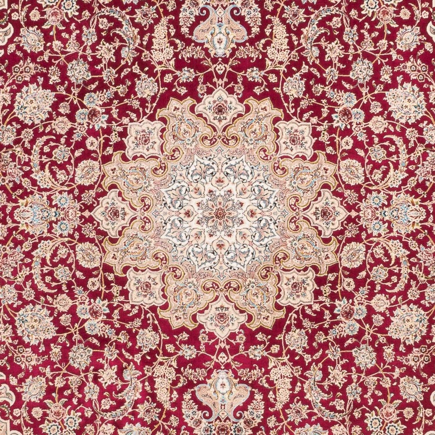 Alfombra de seda - Ghom Seda - Prima - 227 x 145 cm - rojo