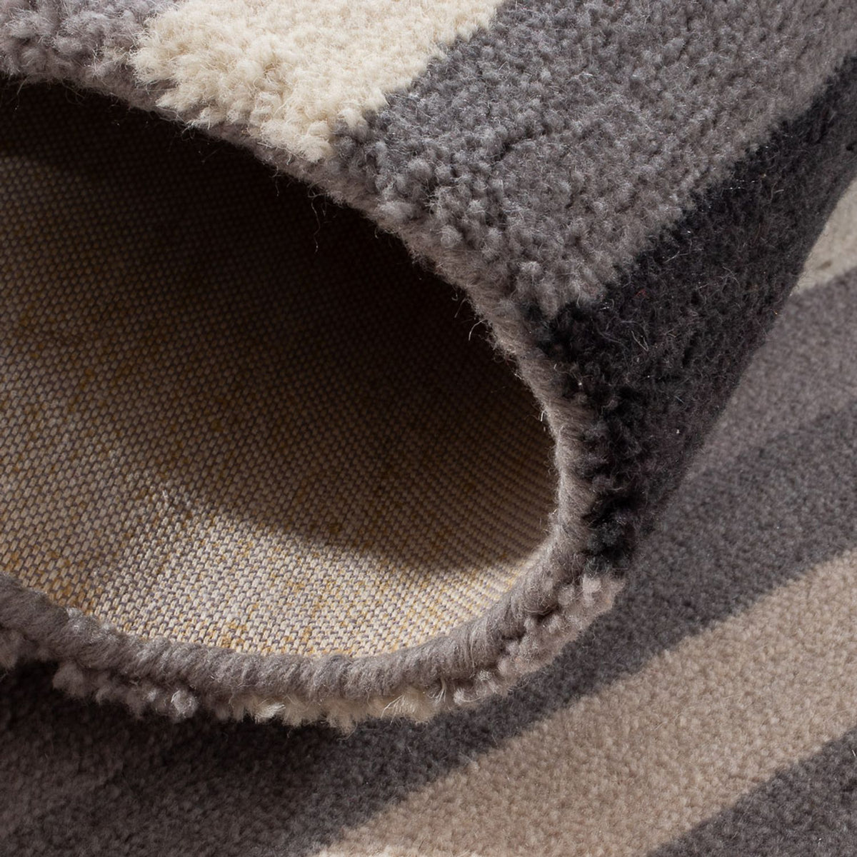 Alfombra de lana cuadrado  - 150 x 140 cm - multicolor