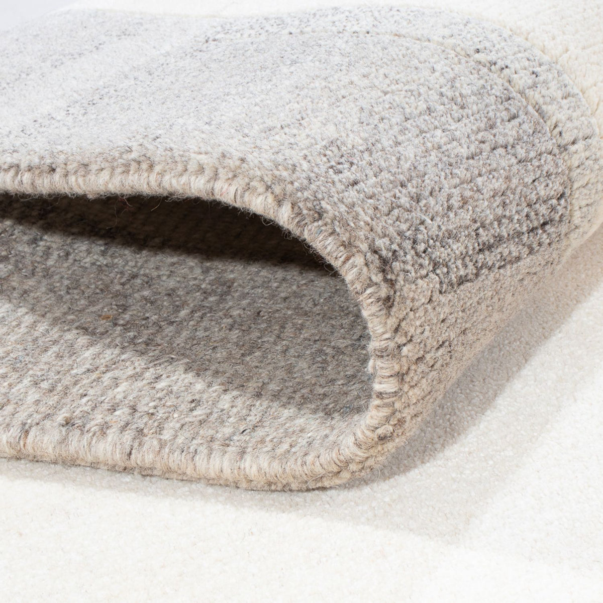 Alfombra de Nepal - 200 x 142 cm - blanco