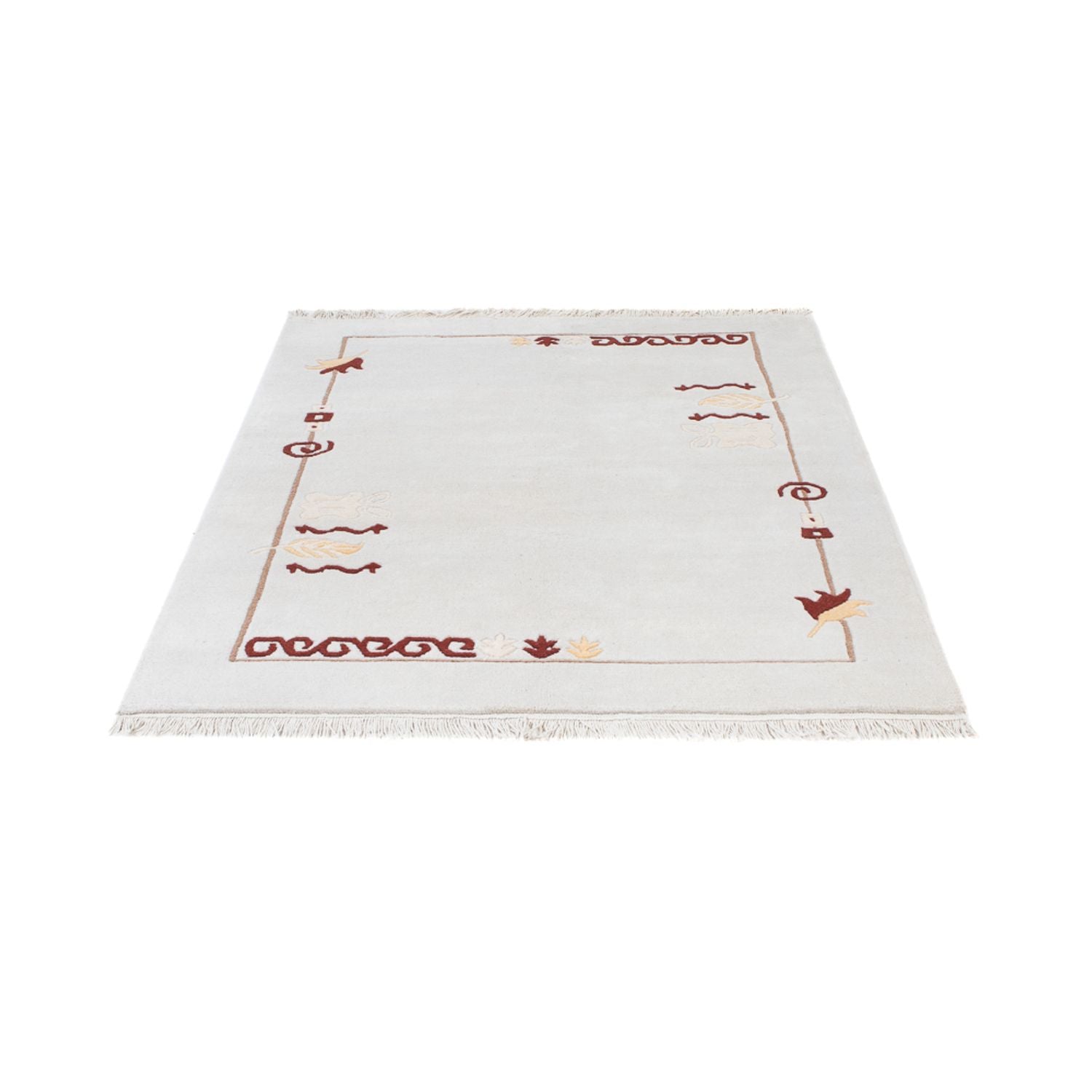 Alfombra de Nepal - 180 x 120 cm - beige claro