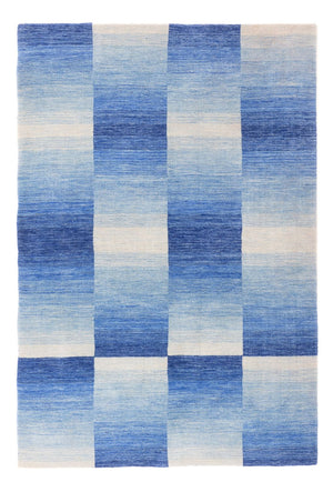 Alfombra Gabbeh - Loribaft Softy - 185 x 123 cm - azul