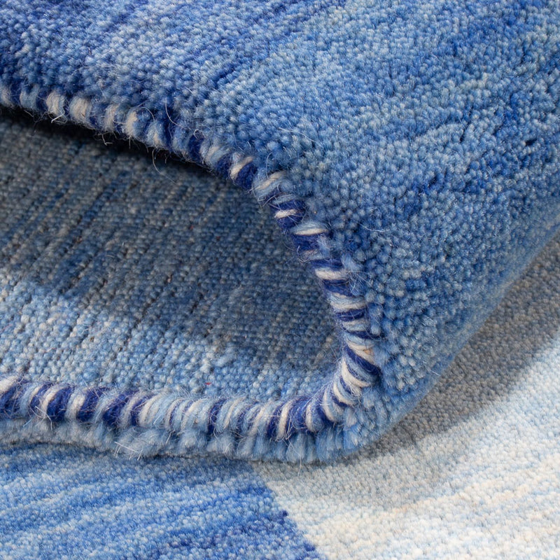 Alfombra Gabbeh - Loribaft Softy - 185 x 123 cm - azul