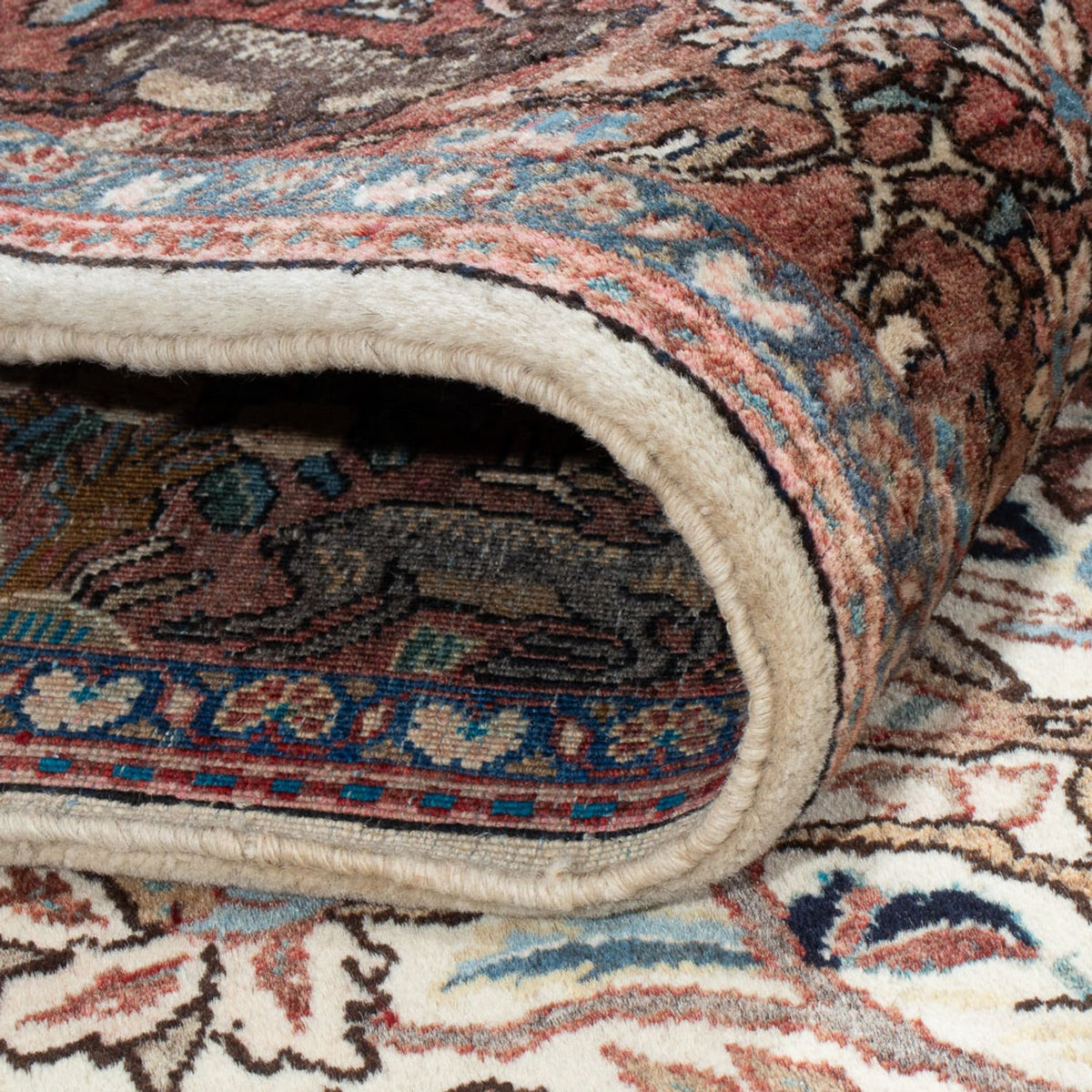 Alfombra persa - Clásica - 205 x 130 cm - rojo claro