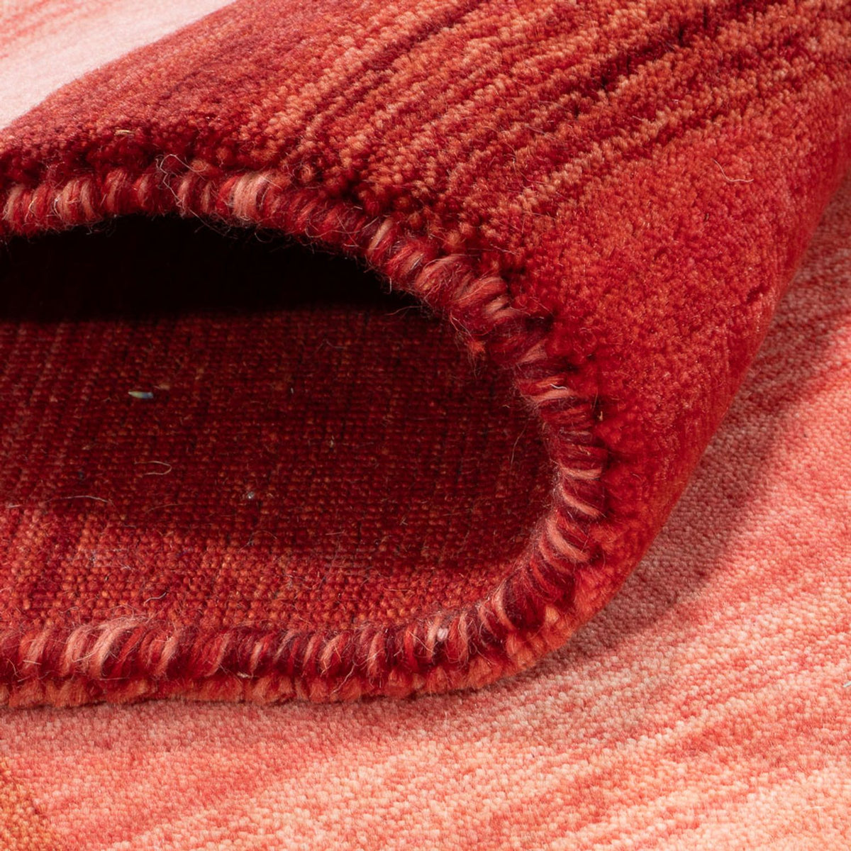 Alfombra Gabbeh - Loribaft Softy - 189 x 120 cm - rojo