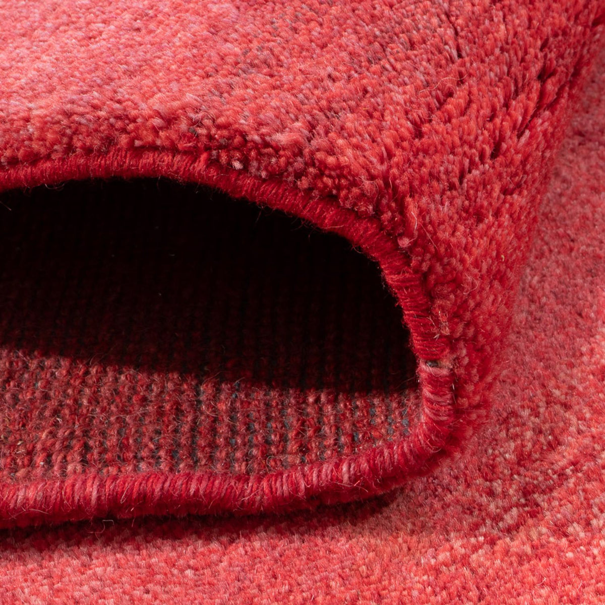 Alfombra de pasillo Alfombra Gabbeh - Indus - 240 x 80 cm - rojo