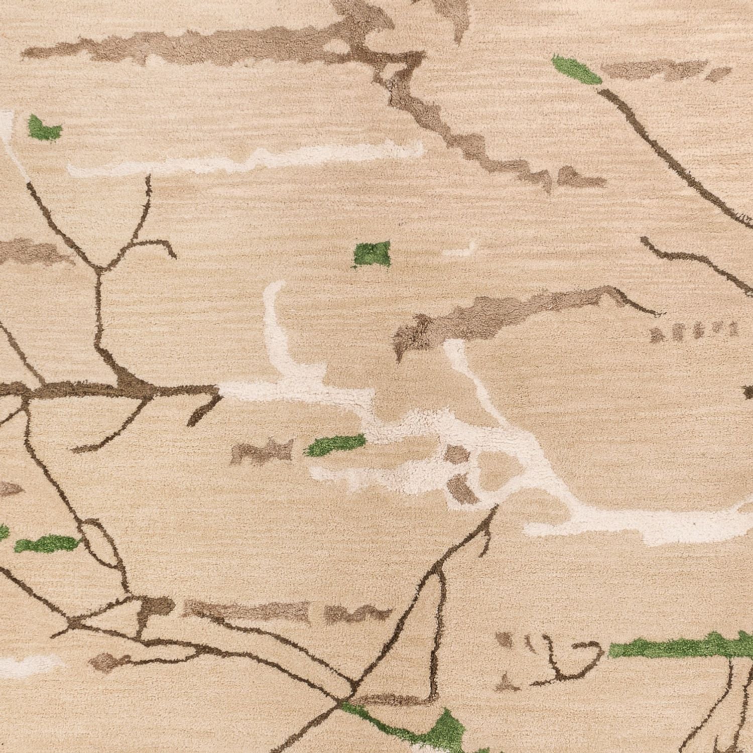 Alfombra de diseño - 242 x 152 cm - beige