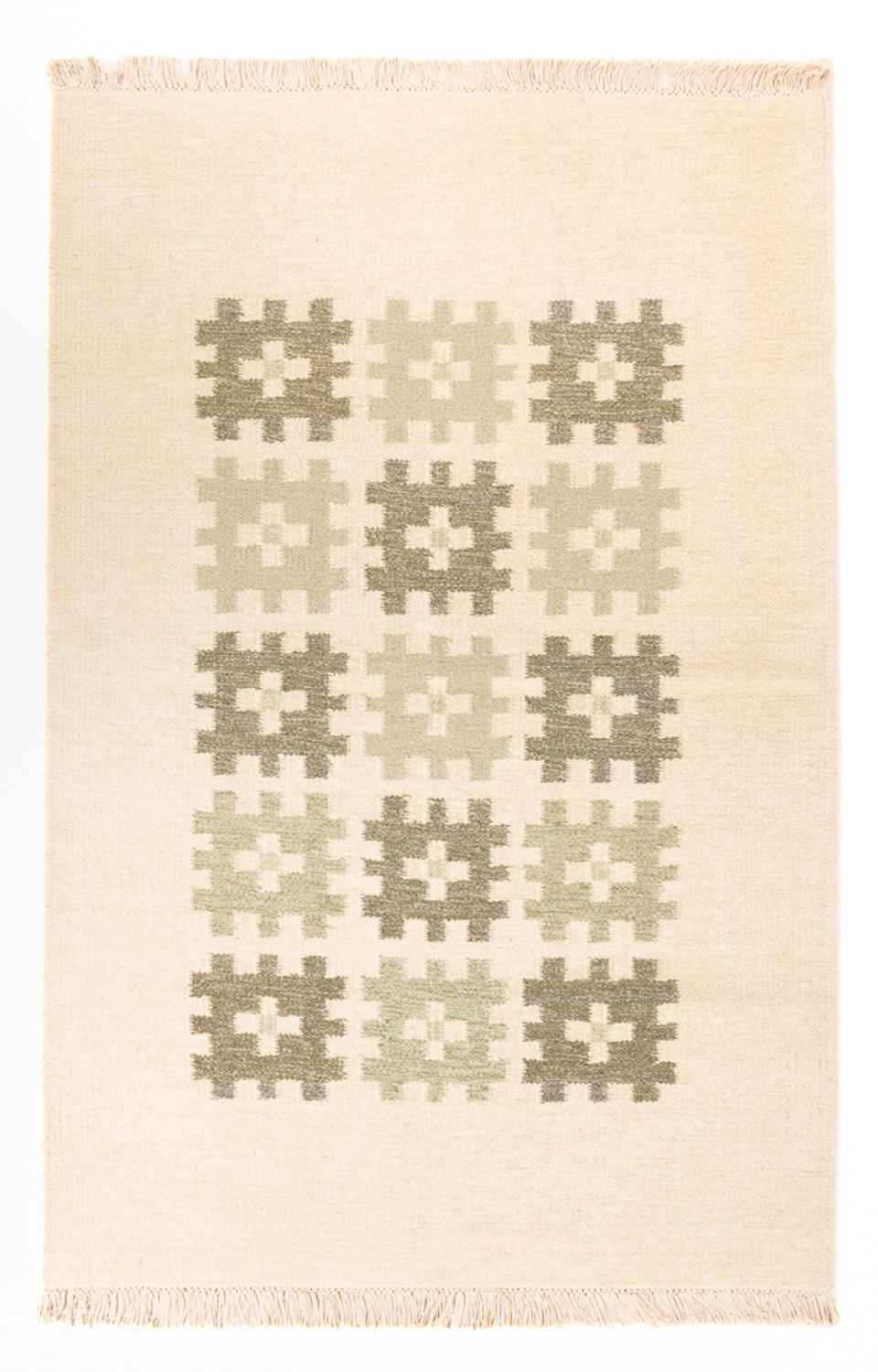 Alfombra Kelim - Tendencia - 180 x 120 cm - beige