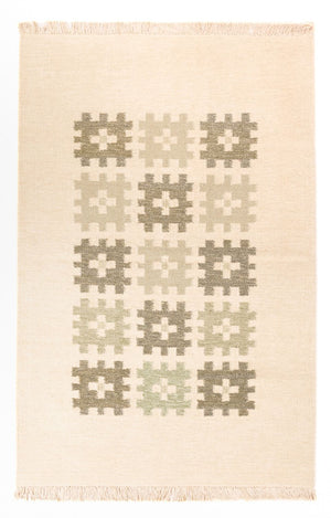 Alfombra Kelim - Tendencia - 180 x 120 cm - beige