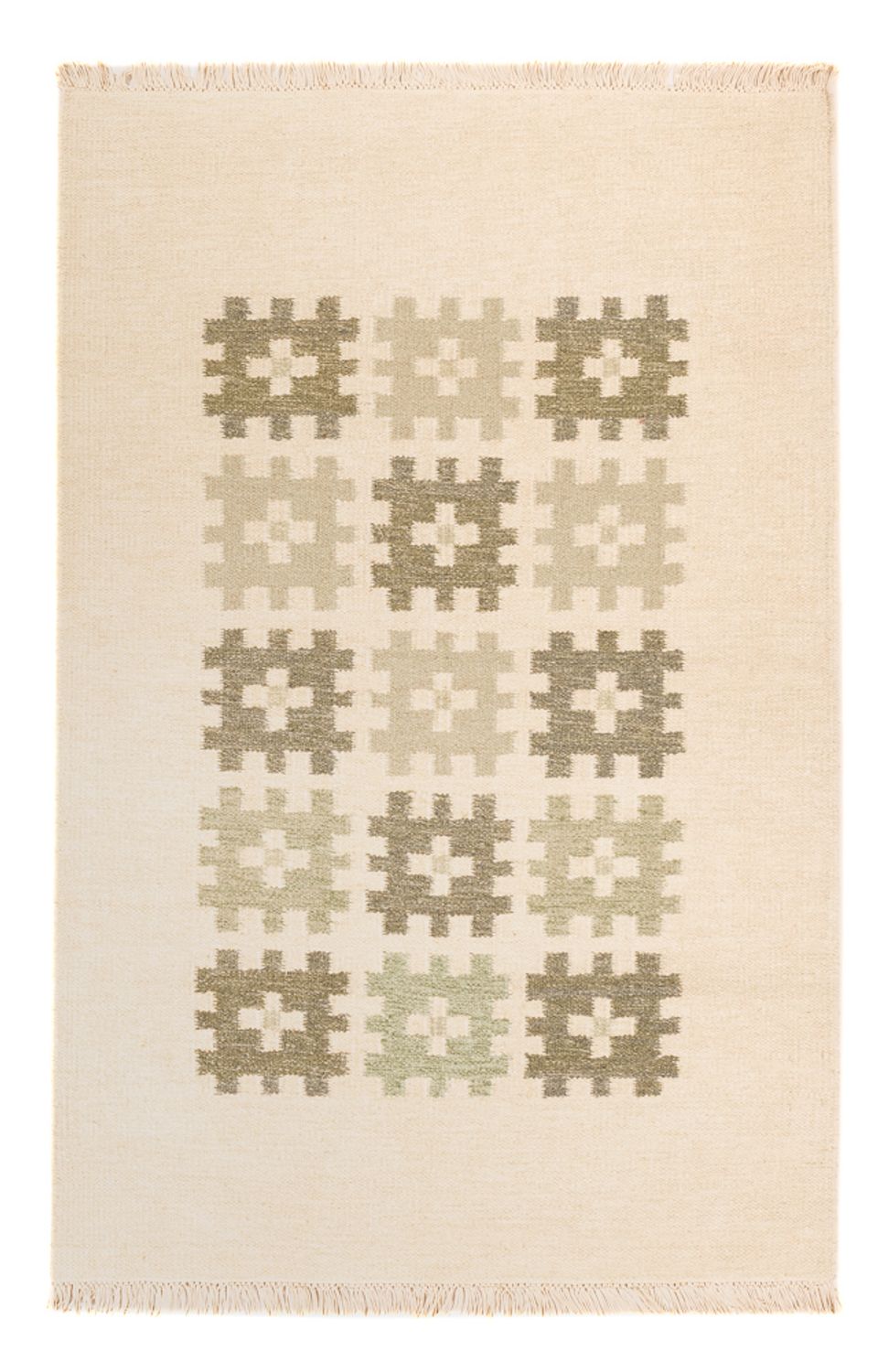 Alfombra Kelim - Tendencia - 180 x 120 cm - beige