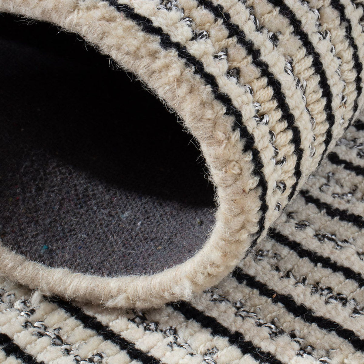 Alfombra de pasillo Alfombra de lana - 145 x 80 cm - beige