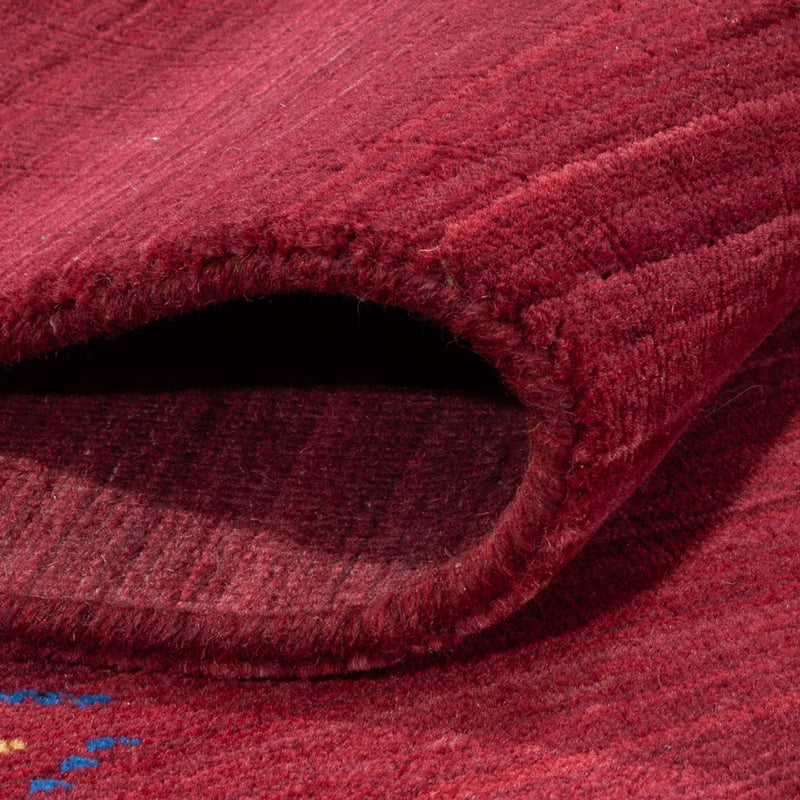 Alfombra Gabbeh - Loribaft Softy - 240 x 170 cm - rojo