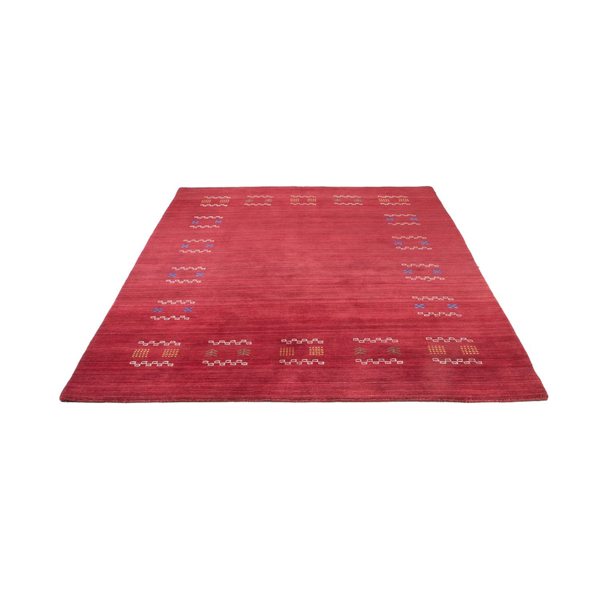 Alfombra Gabbeh - Loribaft Softy - 240 x 170 cm - rojo