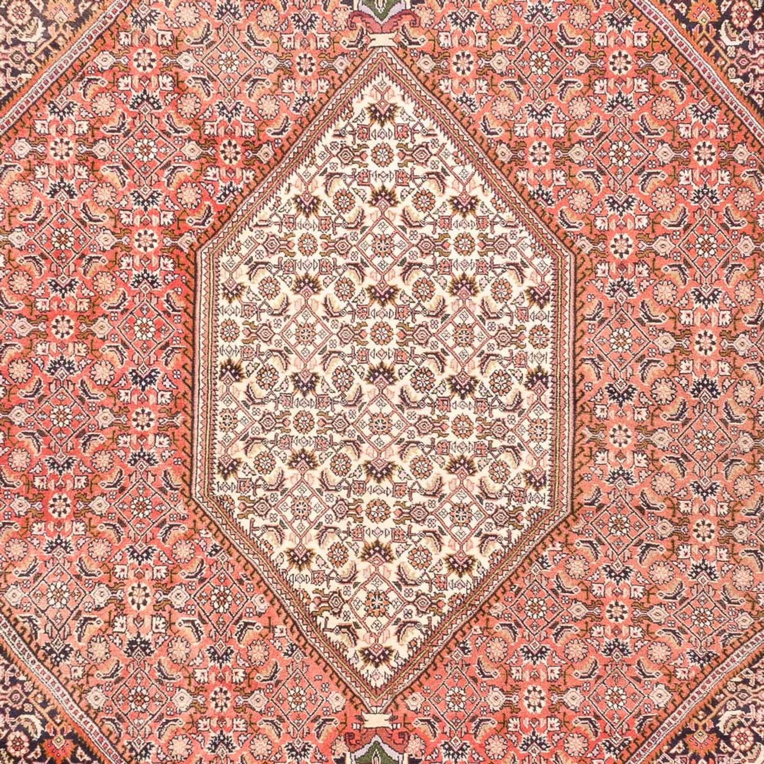 Alfombra persa - Bidjar - 287 x 198 cm - rojo claro