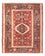 Alfombra persa - Nómada - 130 x 108 cm - rojo claro