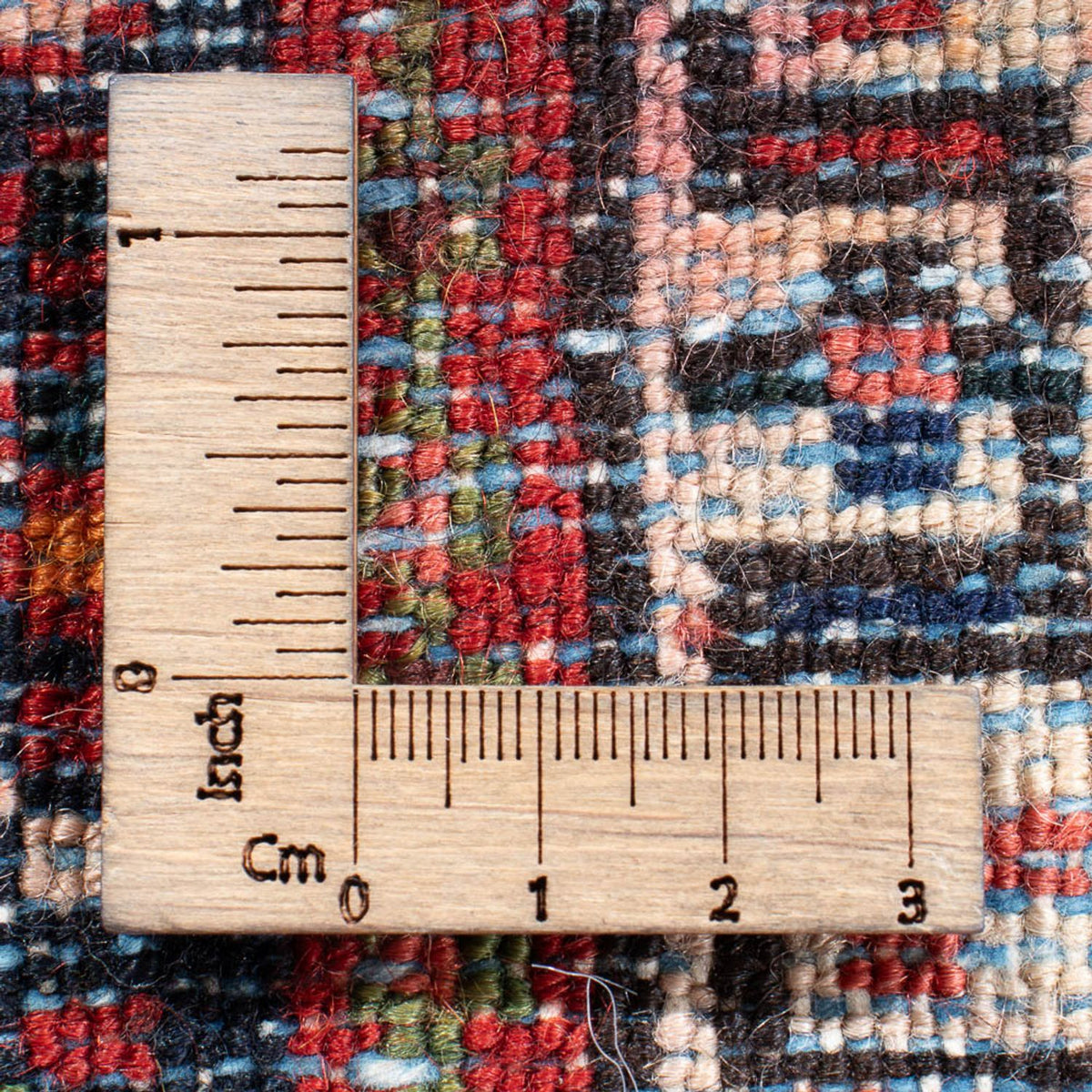 Alfombra persa - Nómada - 130 x 108 cm - rojo claro