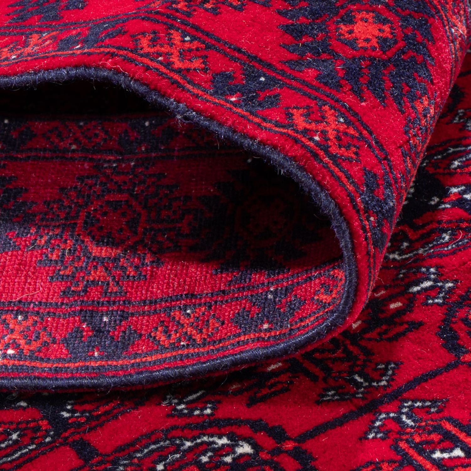 Alfombra de pasillo Alfombra afgana - Bukhara - 260 x 85 cm - rojo