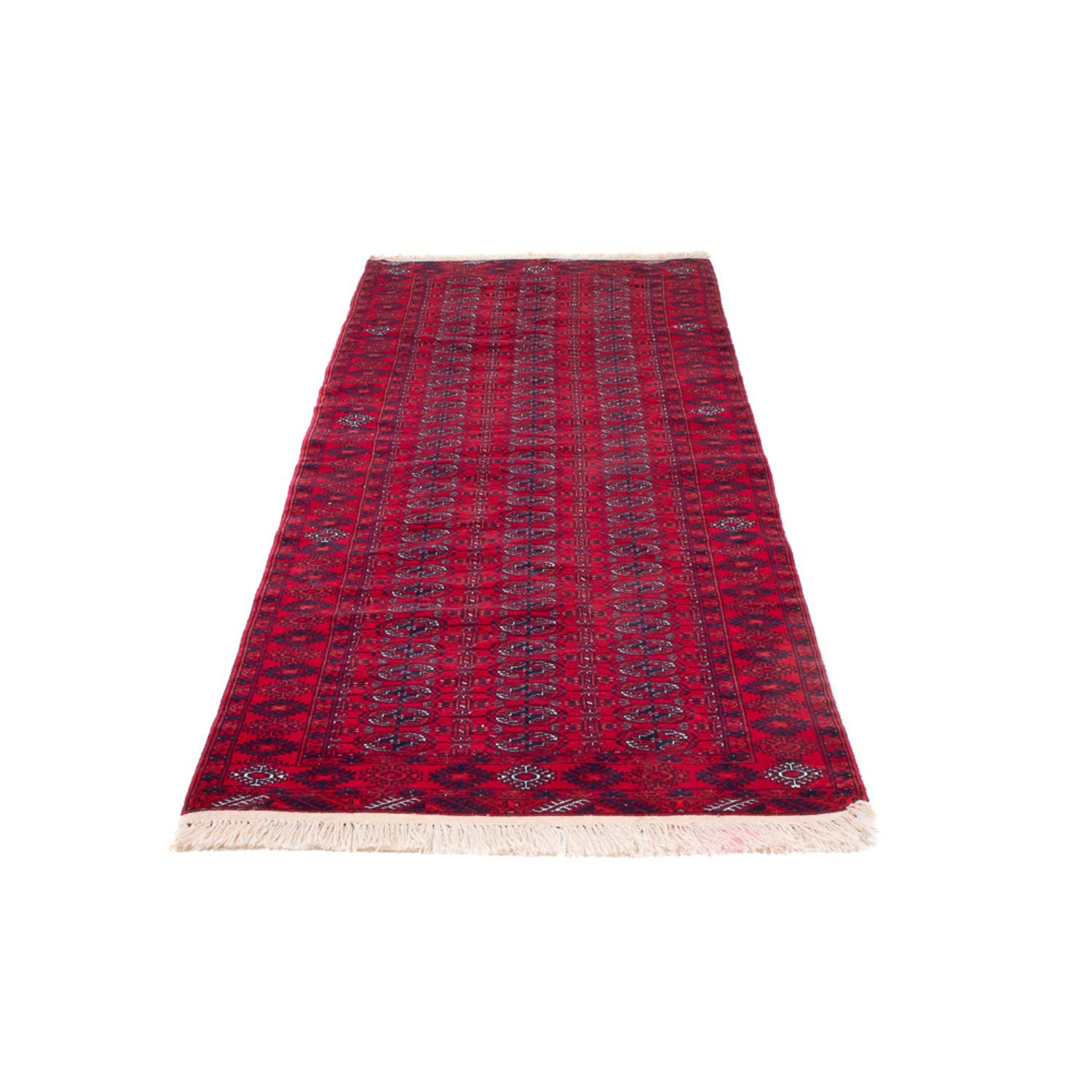 Alfombra de pasillo Alfombra afgana - Bukhara - 260 x 85 cm - rojo