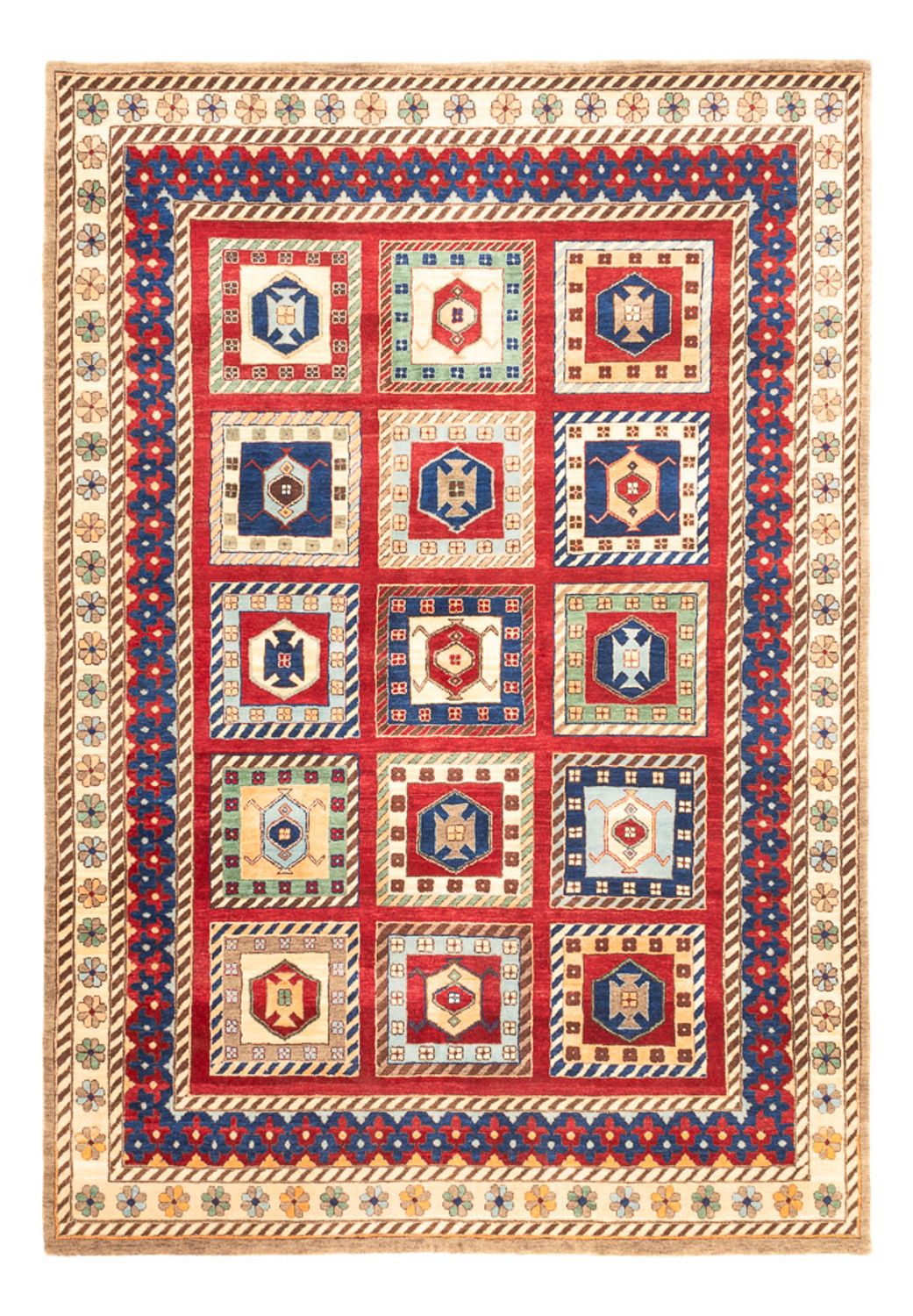 Alfombra Gabbeh - Loribaft Indus - 241 x 168 cm - multicolor