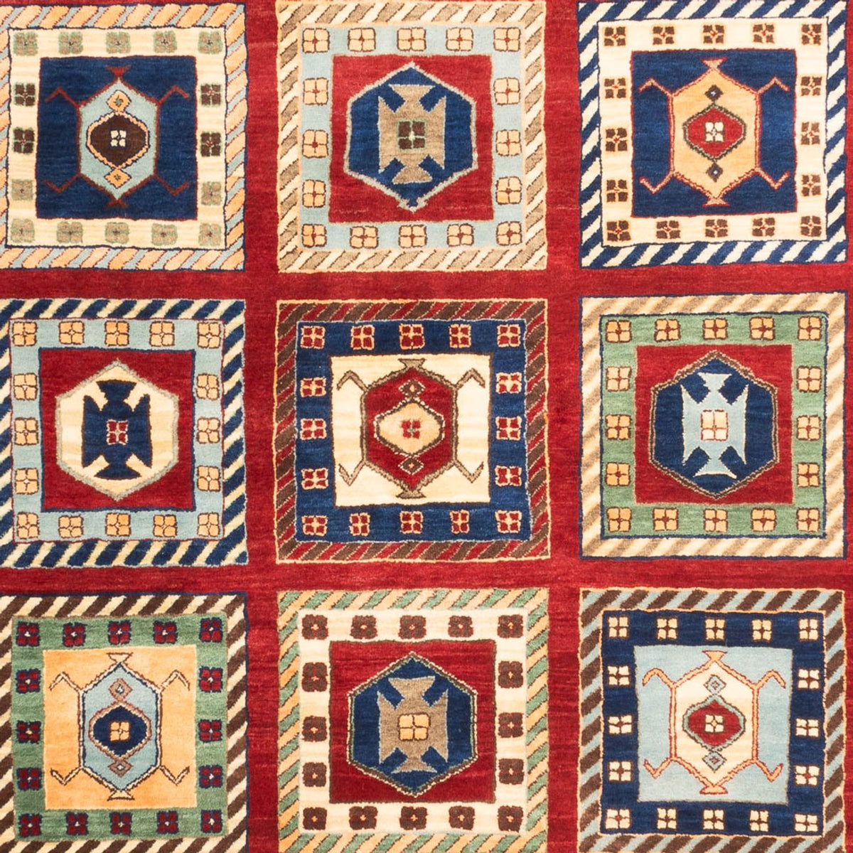 Alfombra Gabbeh - Loribaft Indus - 241 x 168 cm - multicolor