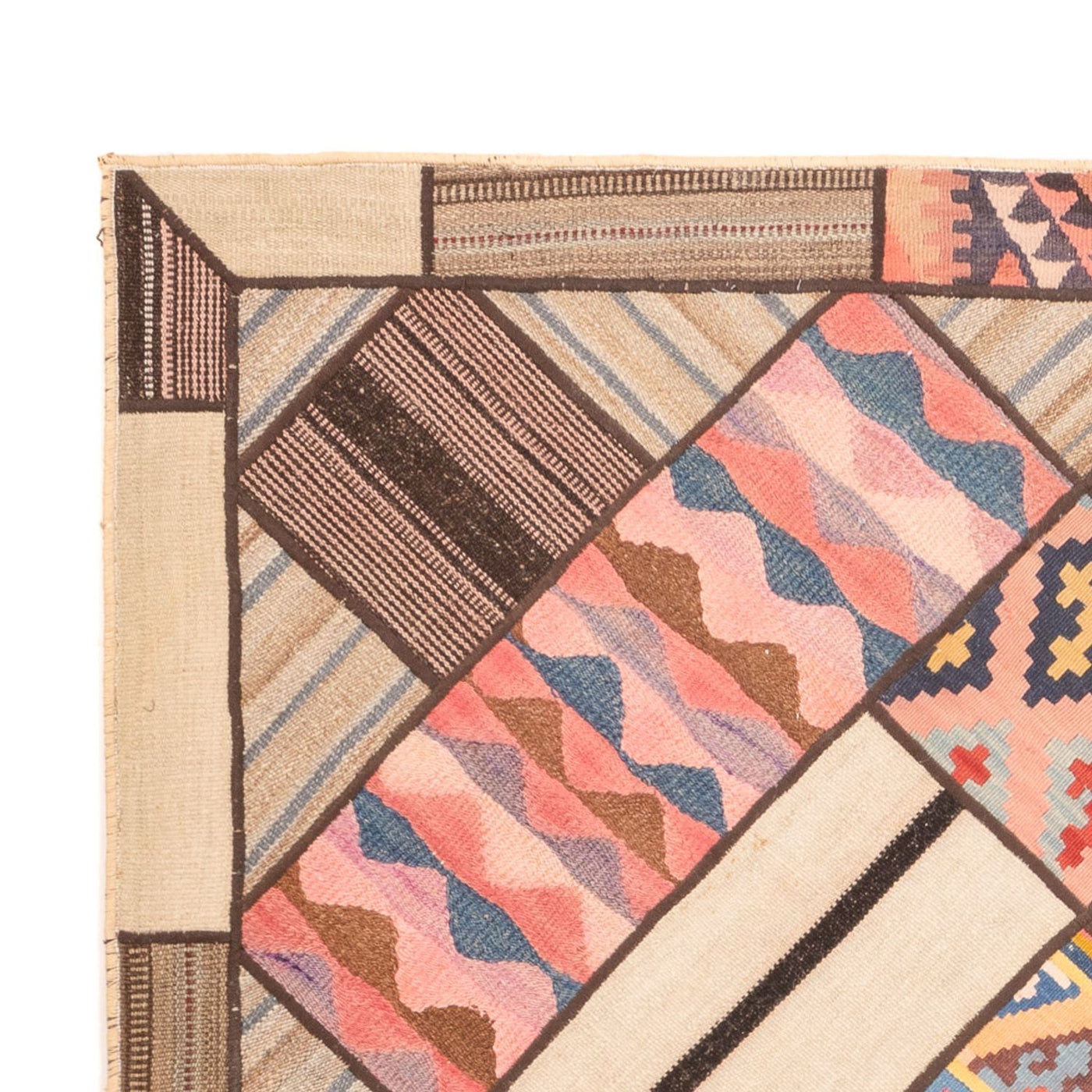 Alfombra de patchwork 230x160cm - Perserteppich Wollteppich