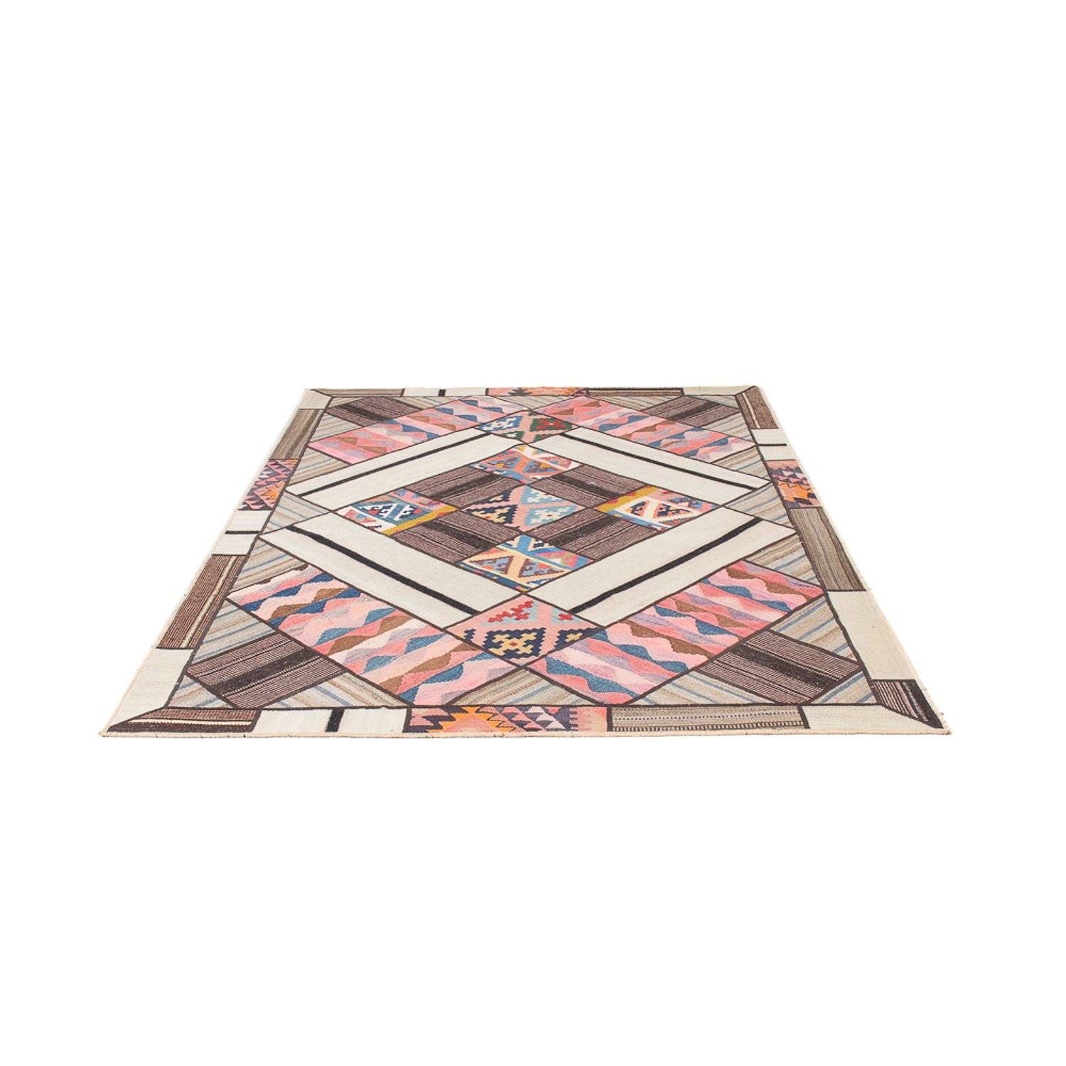 Alfombra de pasillo Alfombra de patchwork - 230 x 160 cm - multicolor