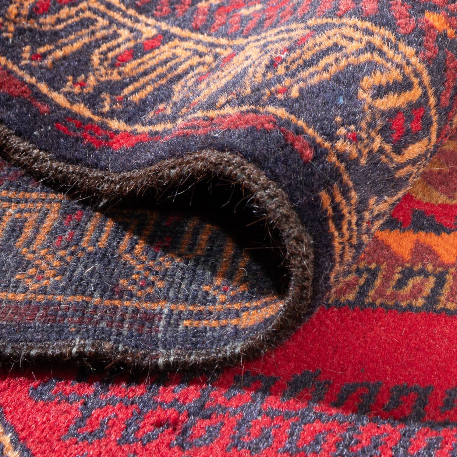 Alfombra Belutsch - 142 x 95 cm - rojo