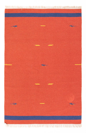 Alfombra Kelim - Tendencia - 180 x 120 cm - óxido