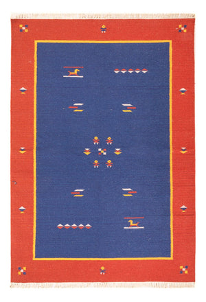 Alfombra Kelim - Tendencia - 200 x 140 cm - multicolor