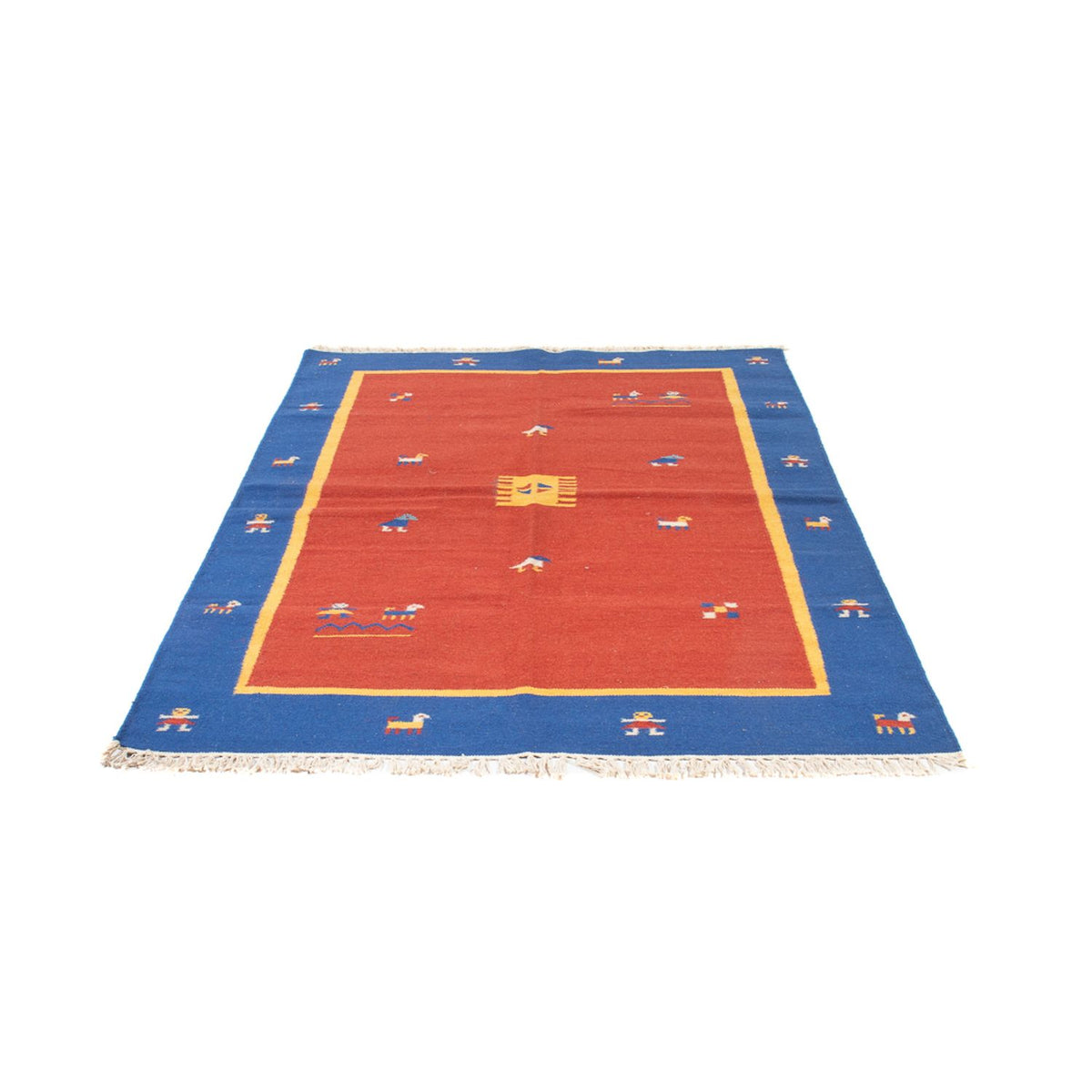 Alfombra Kelim - Tendencia - 200 x 140 cm - multicolor