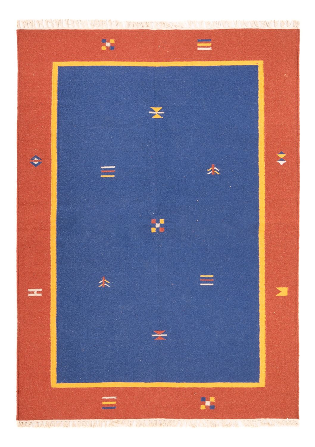 Alfombra Kelim - Tendencia - 200 x 140 cm - multicolor