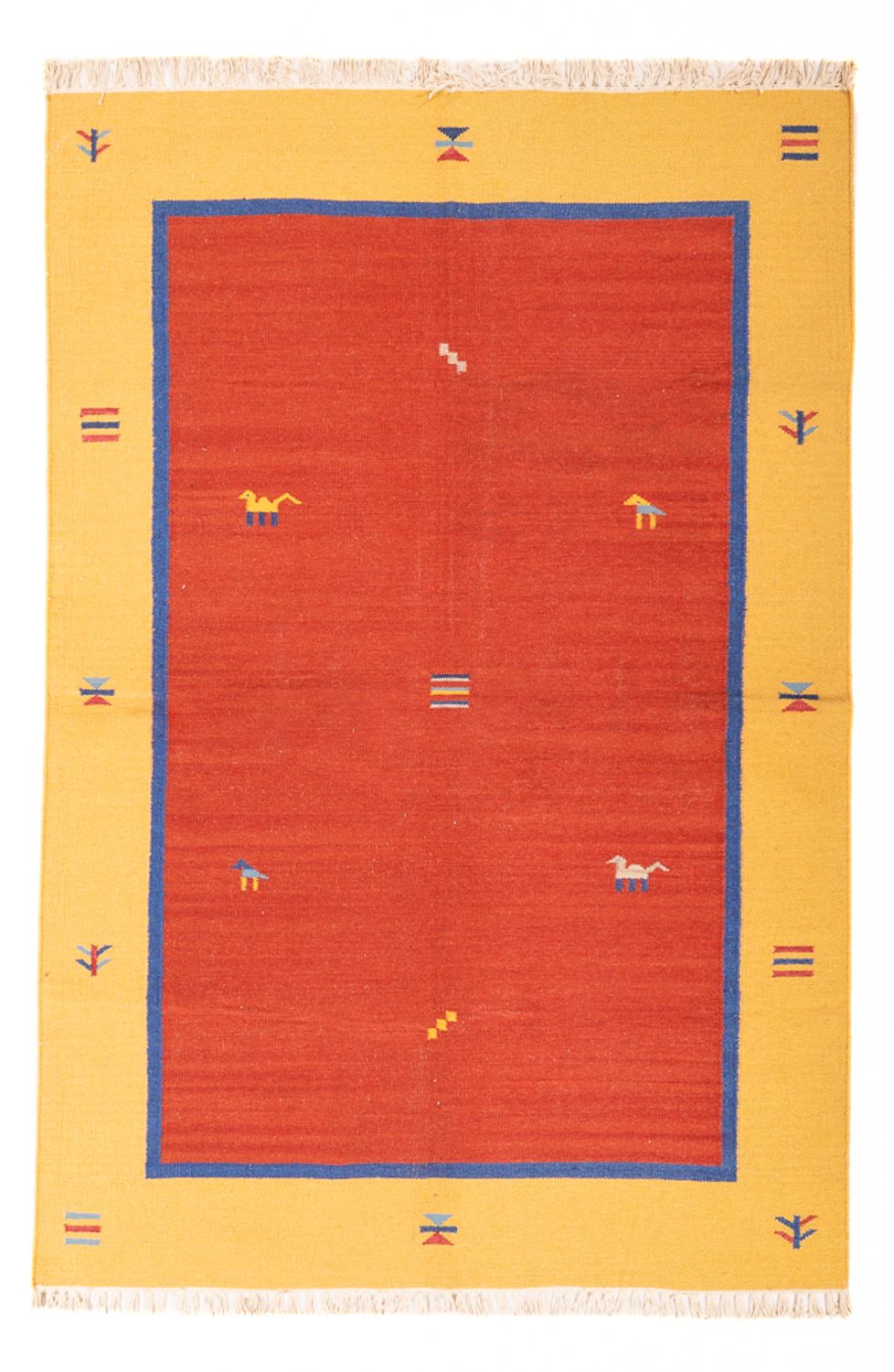 Alfombra Kelim - Tendencia - 200 x 140 cm - multicolor