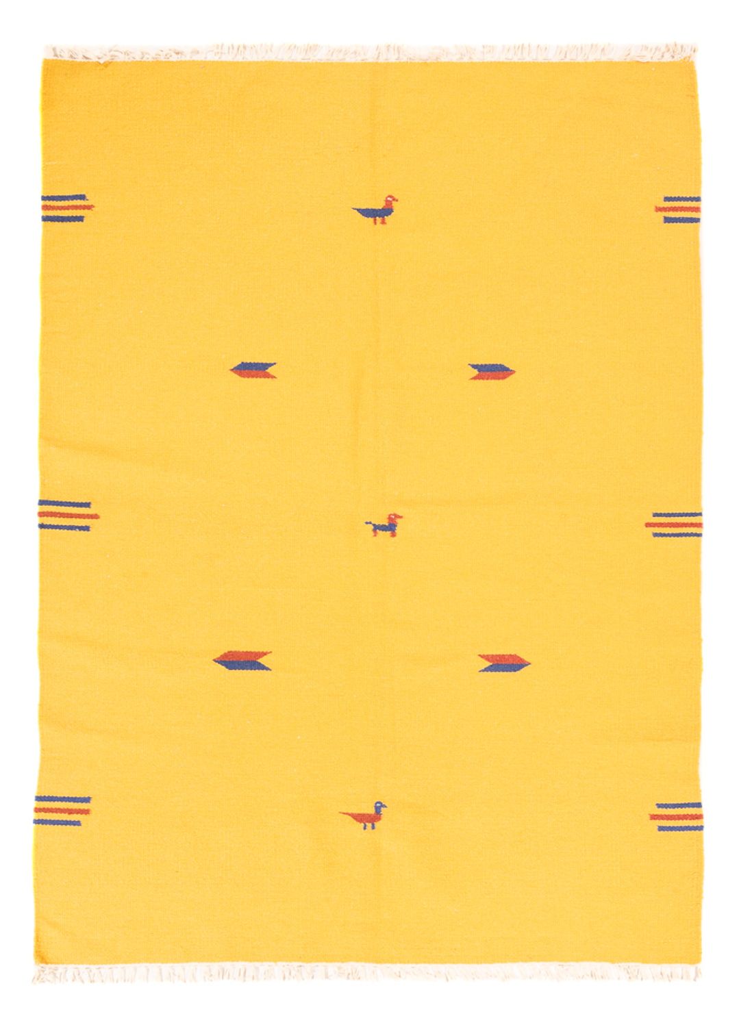 Alfombra Kelim - Tendencia - 180 x 120 cm - amarillo