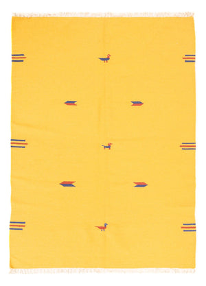 Alfombra Kelim - Tendencia - 180 x 120 cm - amarillo