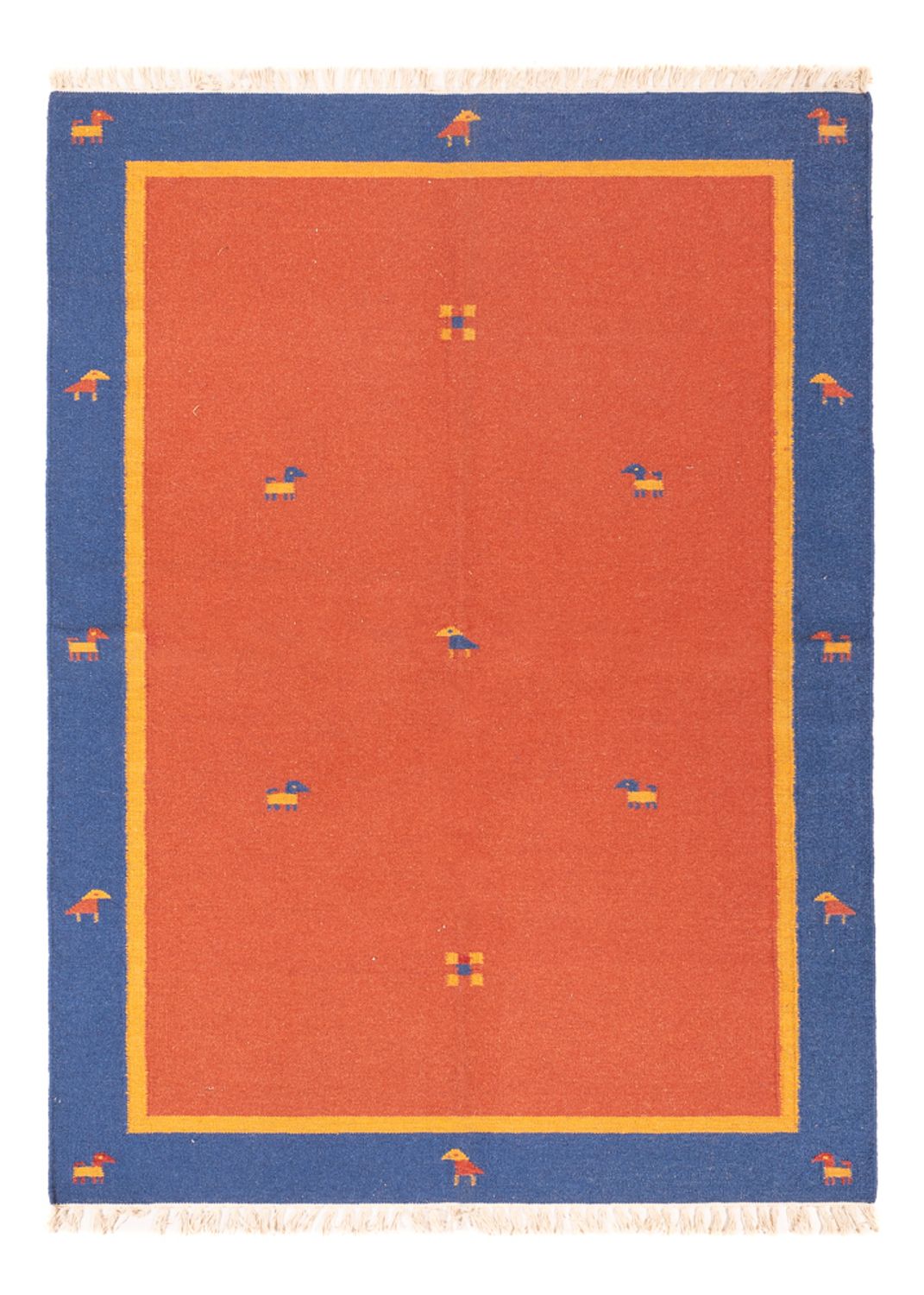 Alfombra Kelim - Tendencia - 200 x 140 cm - multicolor