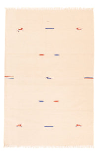 Alfombra Kelim - Tendencia - 180 x 120 cm - blanco natural