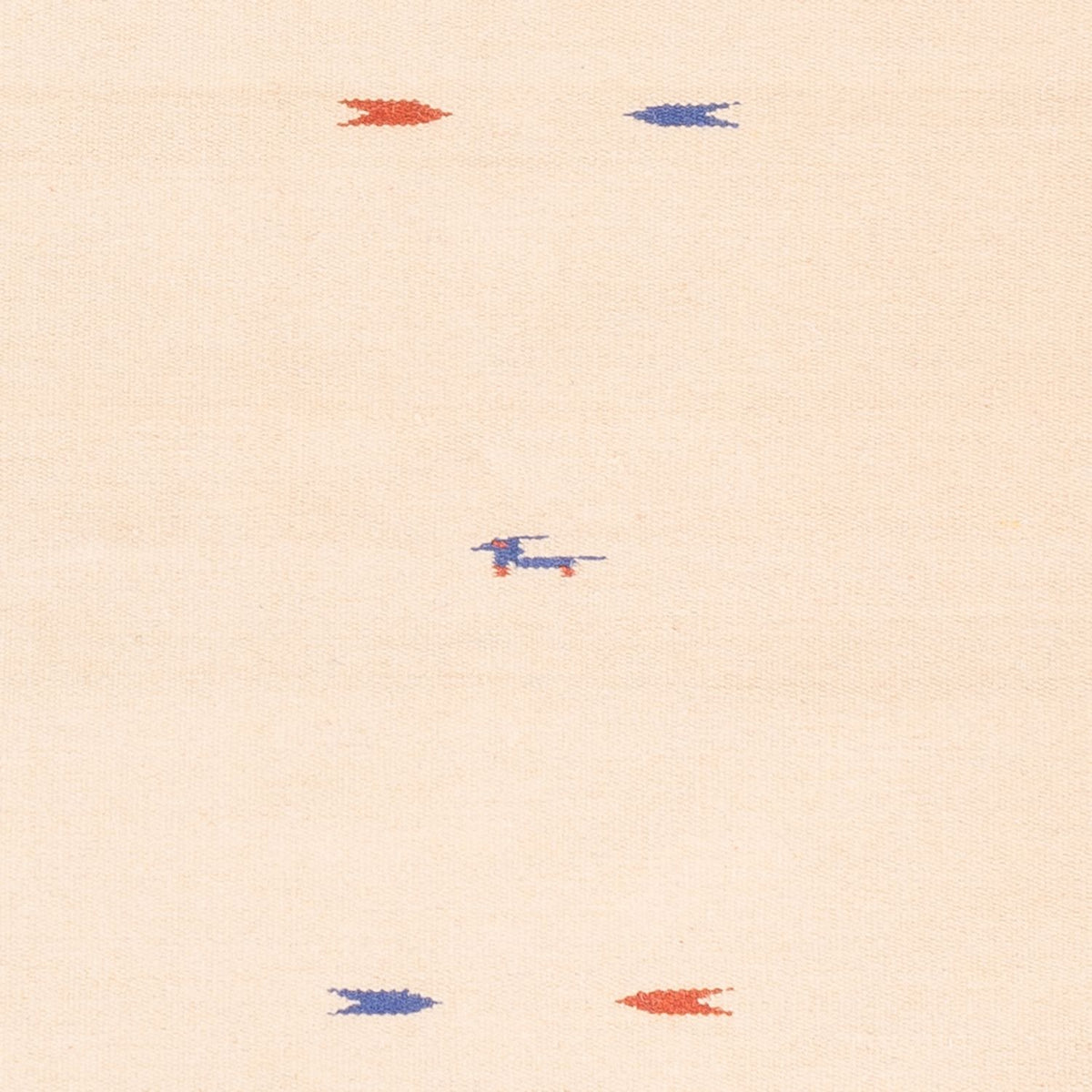 Alfombra Kelim - Tendencia - 180 x 120 cm - blanco natural